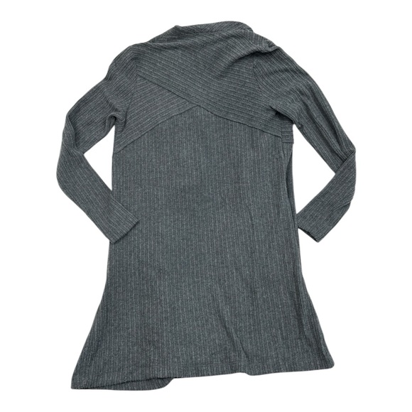 H by Bordeaux Grey Ribbed Knit Open Grey Cardigan NWT Womens XS - Picture 3 of 3